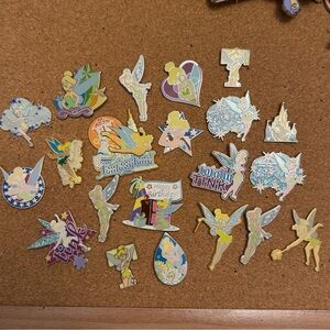 Authentic Disney Tinkerbell Set of 21 Pins